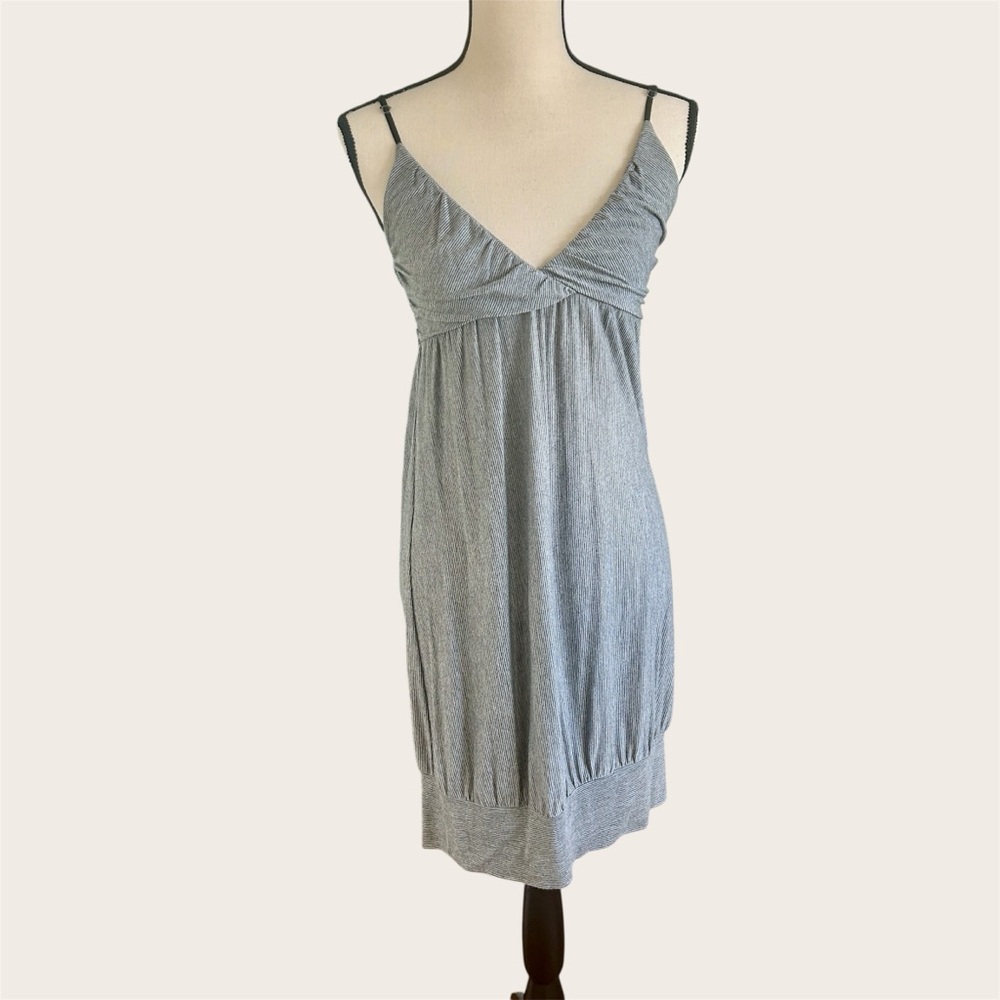 Y2K Striped Mini Dress • Made in USA • Indie Soft Grunge • S/M